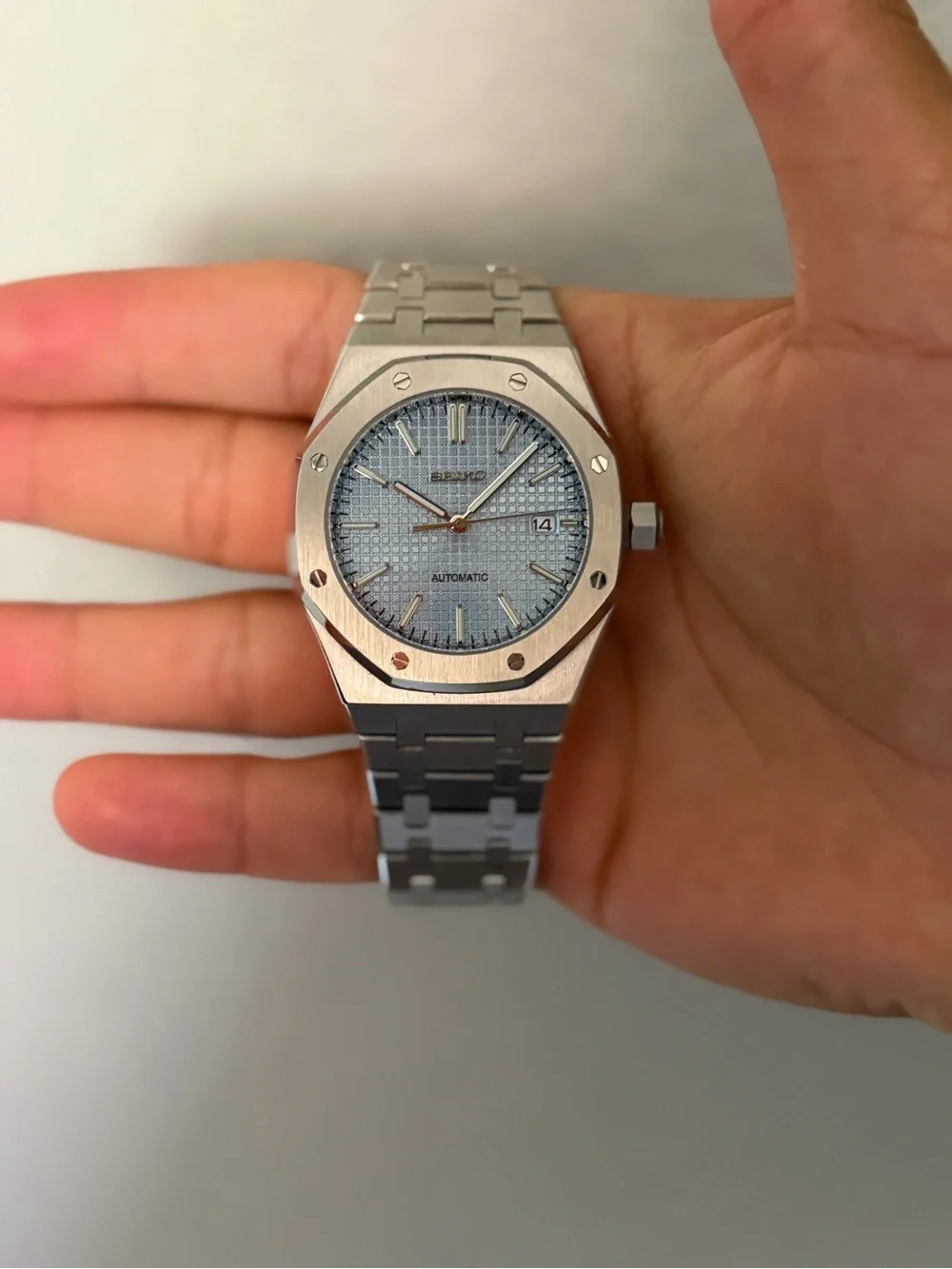 Seiko Mod: Sky Blue Royal Oak